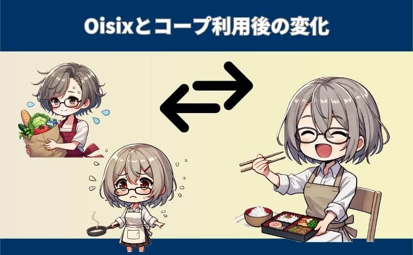 【生活の変化】Oisixとコープ利用後の日常を比較