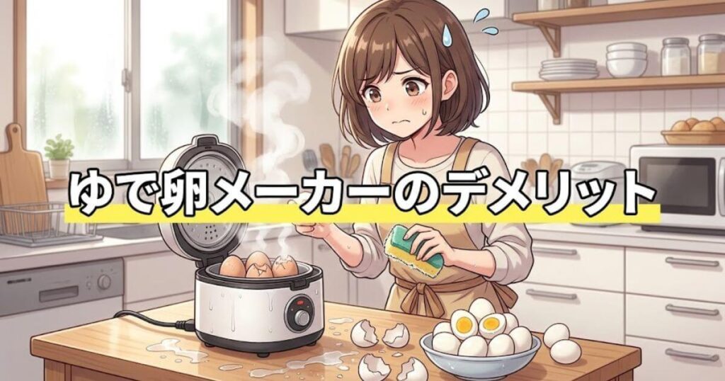 ゆで卵メーカー デメリット