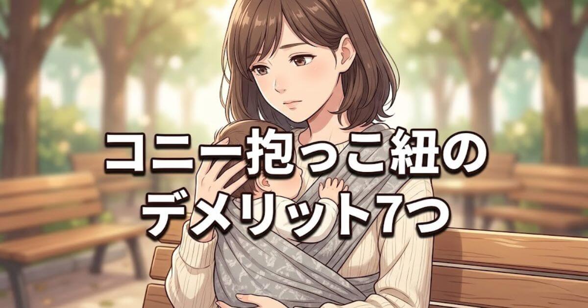 コニー抱っこ紐 デメリット