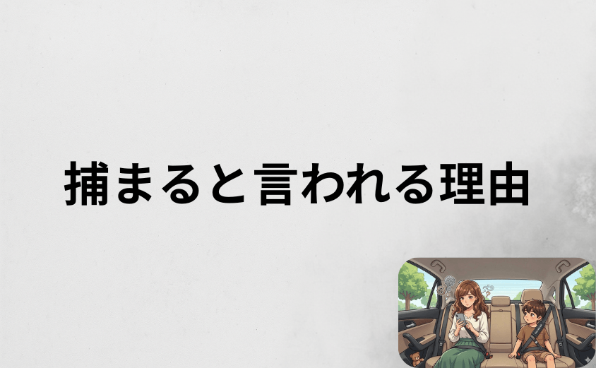スマートキッズベルト捕まると言われる理由
