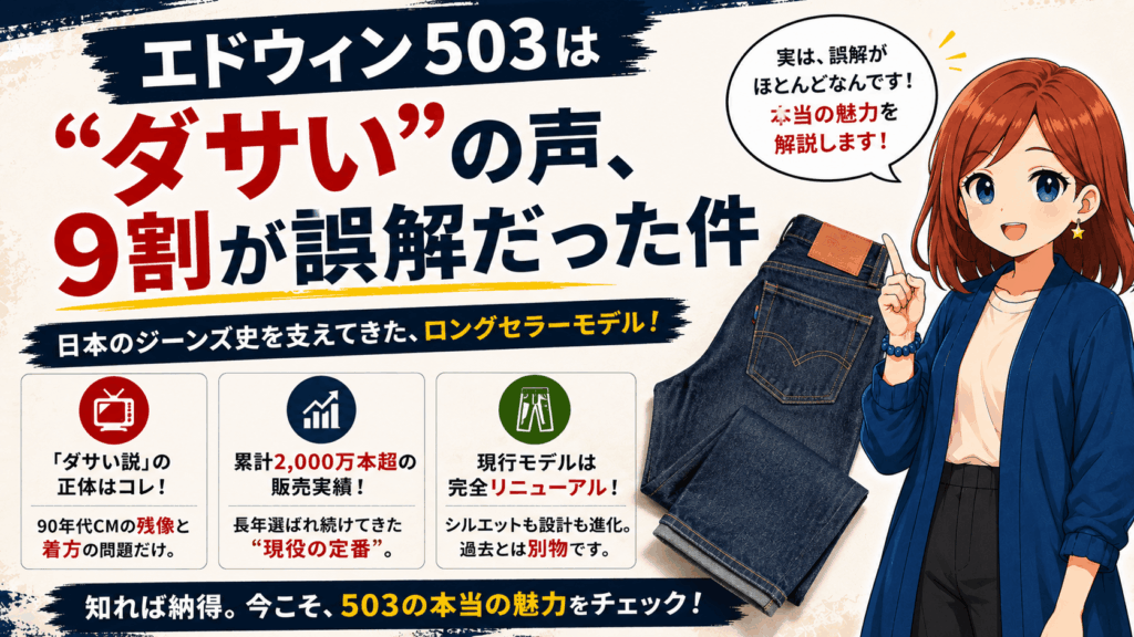 エドウィン 503 ダサい