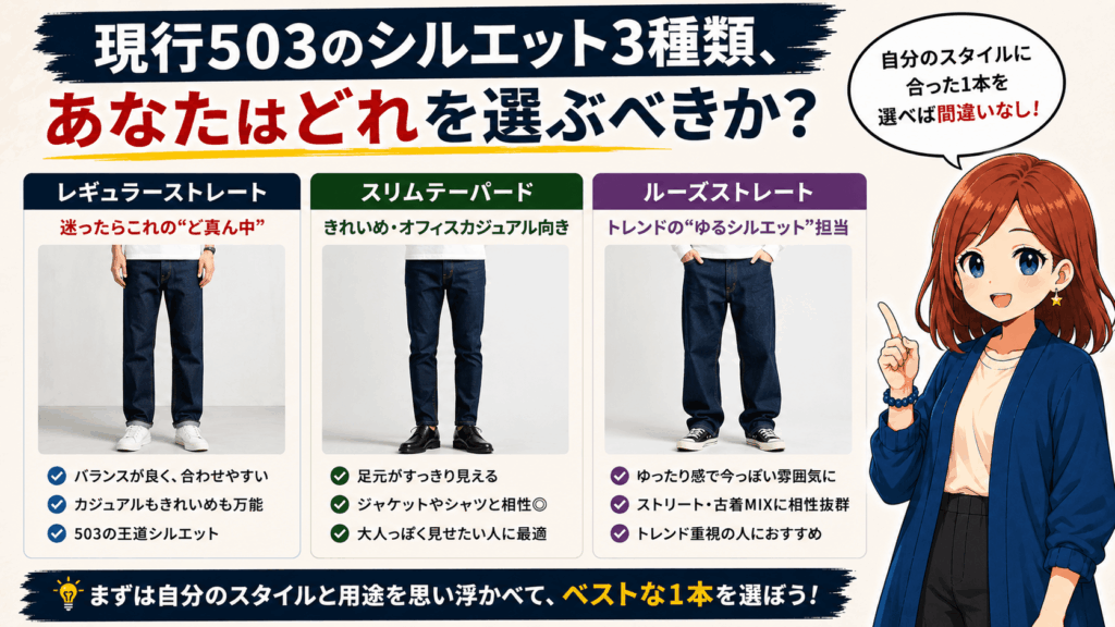 結論:エドウィン503は「ダサくない」、ダサく見えるのは“過去の話”だけ