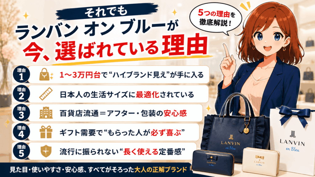 結論：ランバン オン ブルーは「ダサい」のではなく“2つの誤解”で損してるだけだった