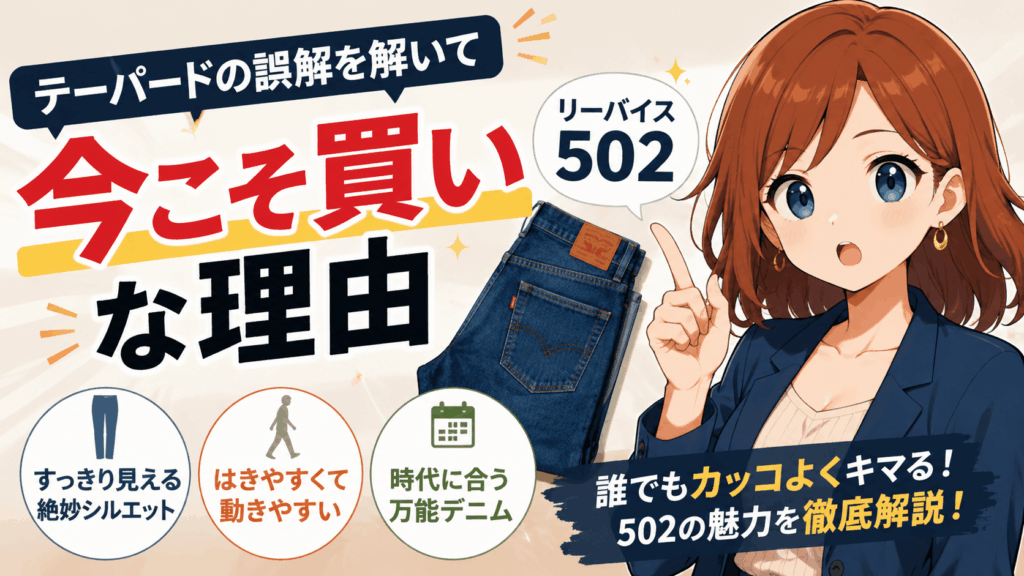 結論：リーバイス502は「ダサい」のではなく「テーパードを誤解されているだけ」だった
