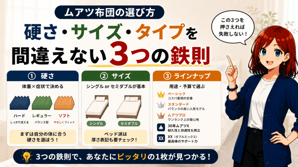 結論:ムアツ布団に「致命的なデメリットはない」と言い切れる理由