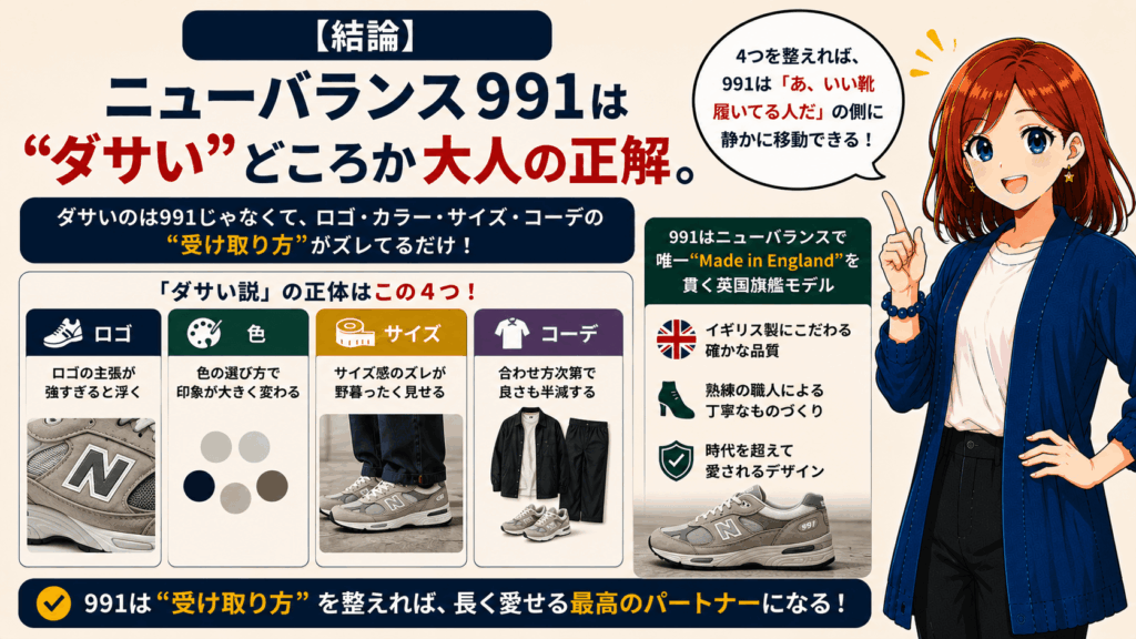 ニューバランス 991 ダサい