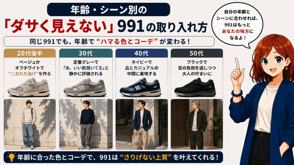 結論:ニューバランス991は「ダサい」のではなく「価値を勘違いされてるだけ」