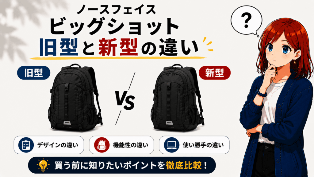 ノースフェイス ビッグショット旧型 違い