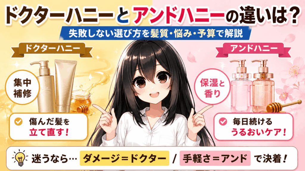 ドクターハニー アンドハニー 違い