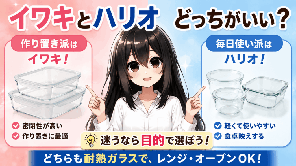 イワキとハリオどっちがいい