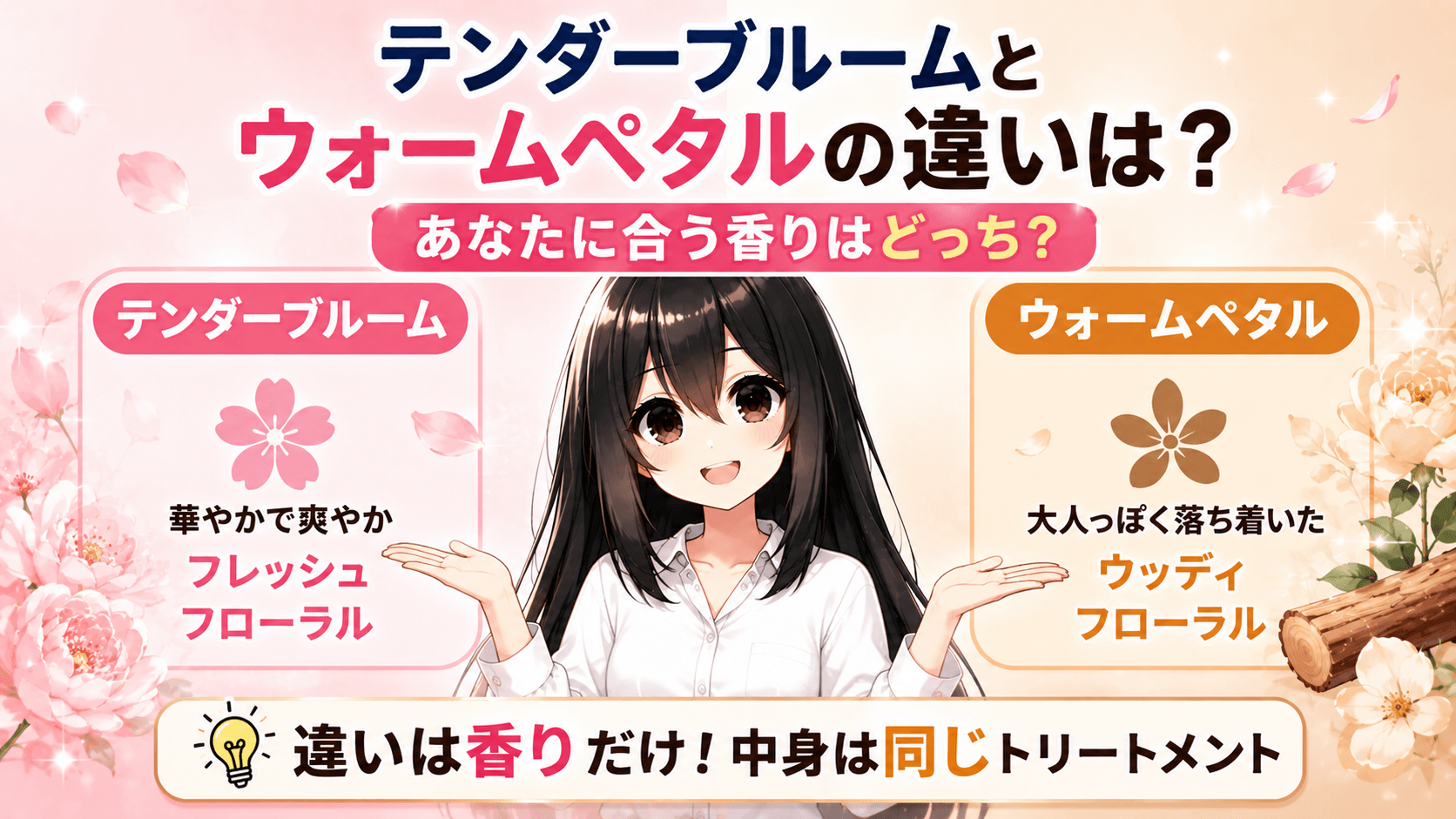 テンダーブルームウォームペタル違い
